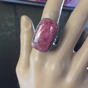For the pink girls gorgeous rhodonite ring